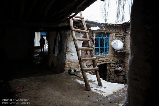 وضعیت روستاهای محروم کردستان پس از بارش برف + تصاویر