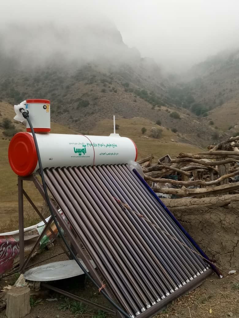 سریال ادامه دار نصب آبگرمکن خورشیدی در روستا‌ها