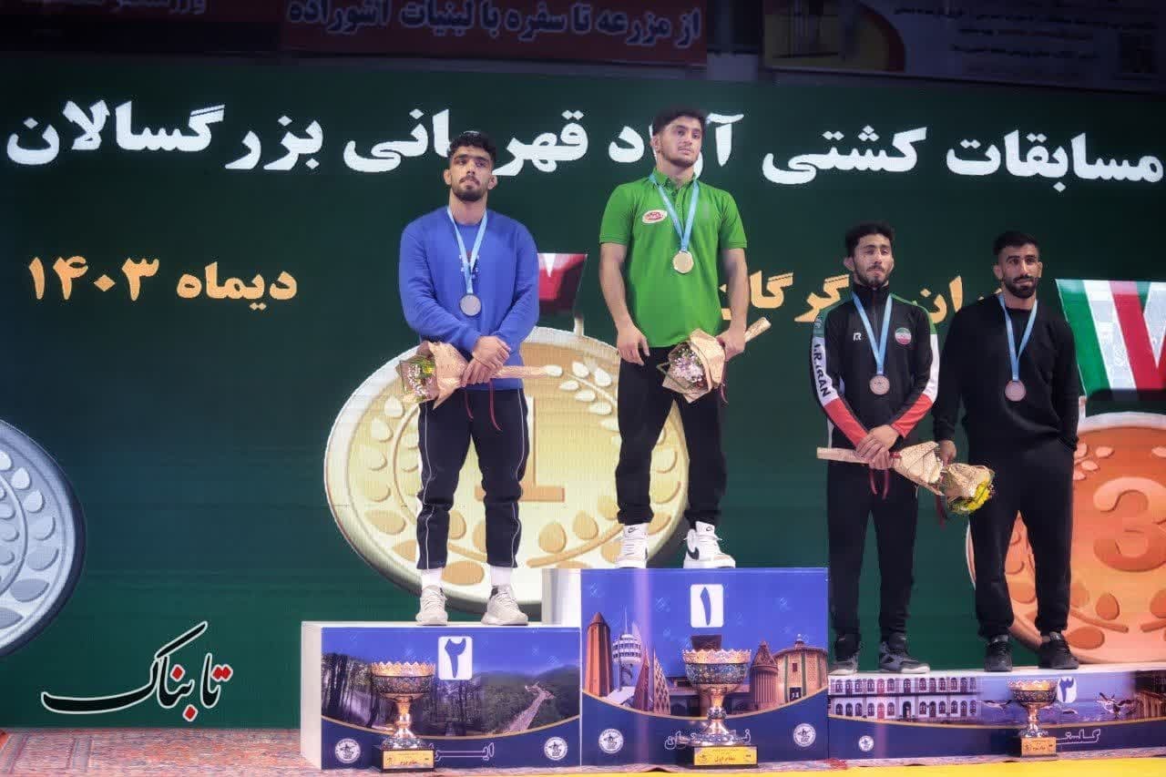 اختتامیه رقابت&zwnj;های کشتی آزاد قهرمانی کشور در گرگان+تصاویر