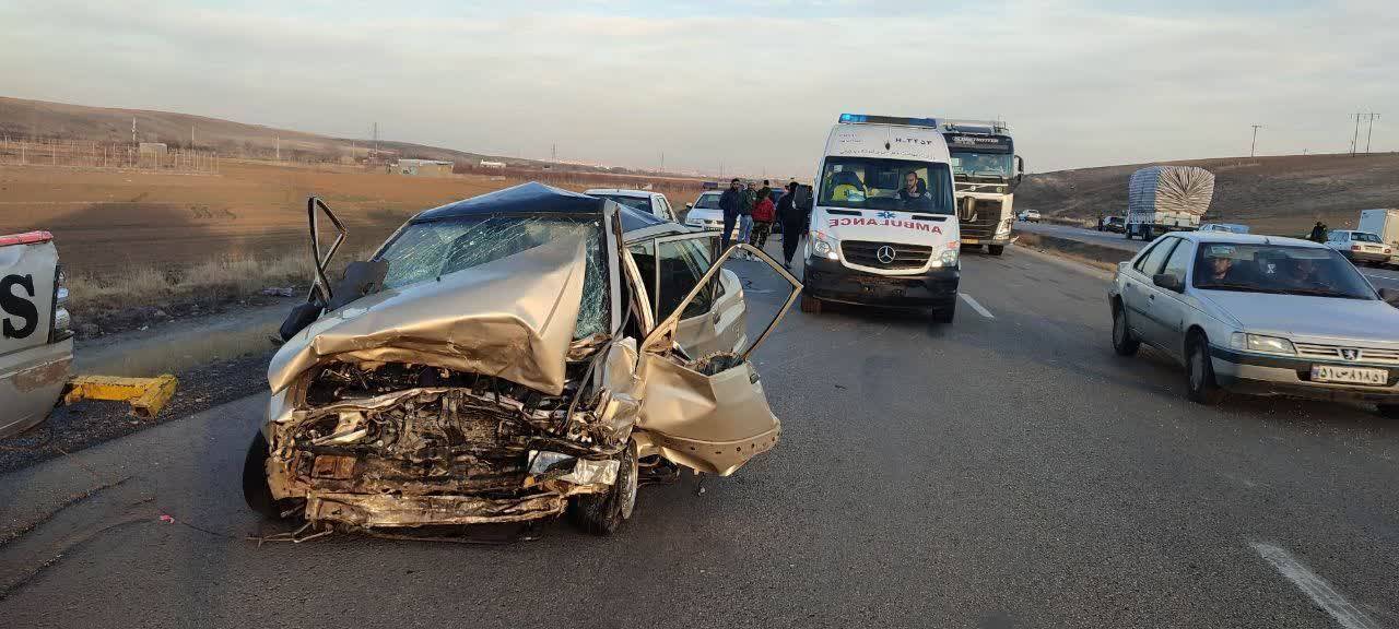 در برخورد پراید با پژو پارس در شهرستان بهار ۳ نفر جان باختند+ عکس در برخورد پراید با پژو پارس در شهرستان بهار ۳ نفر جان باختند+ عکس